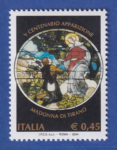 Italien 2004 500. Jahrestag der Marienerscheinung von Tirano Mi.-Nr. 2990 ** 