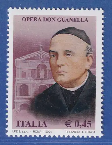 Italien 2004 Luigi Guanella, katholischer Prister  Mi.-Nr. 2996 ** 