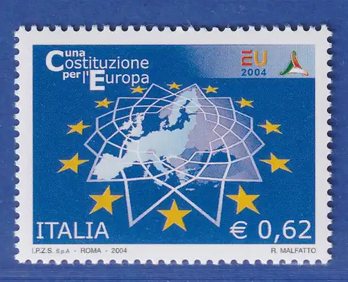 Italien 2004 Europäische Verfassung Mi.-Nr. 2999 ** 