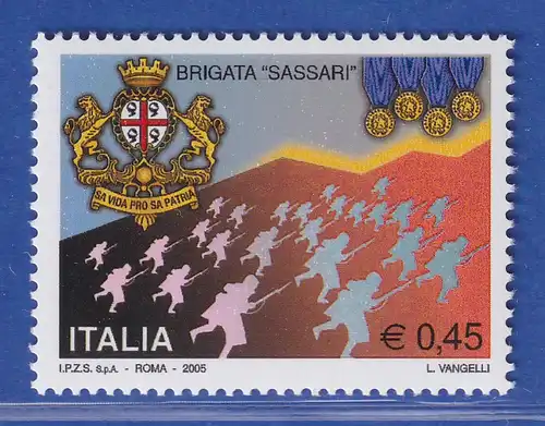 Italien 2005 Staatliche Institutionen(XVII): Brigade Sassari Mi.-Nr. 3017 ** 