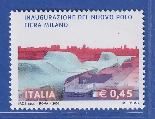 Italien 2005 Eröffnung der neuen Hallen der Mailänder Messe  Mi.-Nr. 3028 ** 