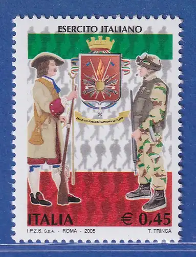 Italien 2005 Staatliche Instituionen (XVIII). Das Heer Mi.-Nr. 3030 ** 