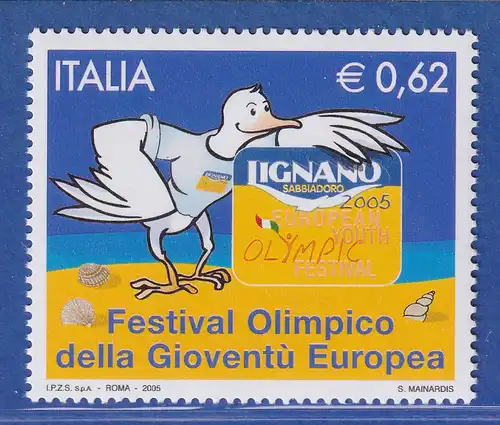 Italien 2005 8. Europäisches Olympisches Jugendfestival (EYOF)  Mi.-Nr. 3045 ** 