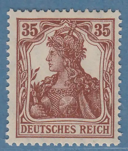 Dt. Reich Germania 35Pfg  Mi.-Nr. 103 b ** gepr. Bauer BPP