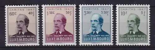 Luxemburg 1947 Wohlfahrtsmarken Michel Lentz Mi.-Nr. 427-430 postfrisch **