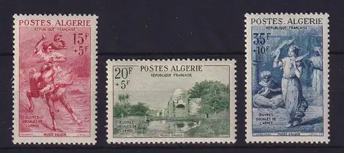 Algerien 1957 Für das Armee-Sozialwerk  Mi.-Nr. 369-371  postfrisch **