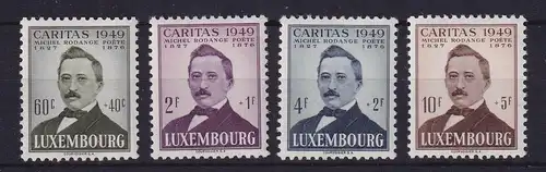 Luxemburg 1949 Wohlfahrtsmarken Michel Rodange Mi.-Nr. 464-467 postfrisch **