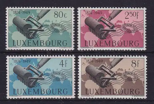 Luxemburg 1949 Weltpostverein UPU Mi.-Nr. 460-463 postfrisch **