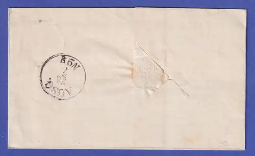 Deutsches Reich kl. Brustschild 1 Gr Mi.-Nr. 4  auf Brief O AACHEN 1872