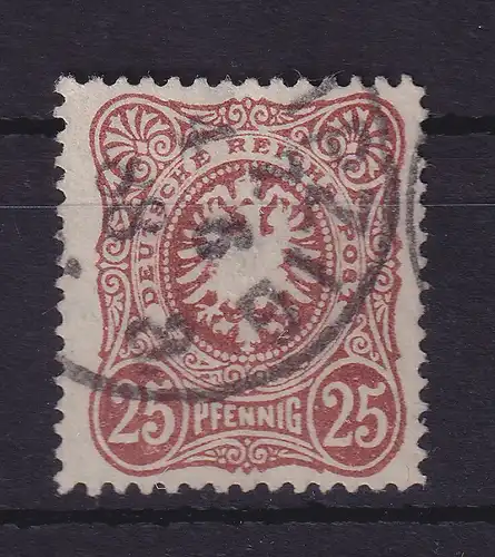 Deutsches Reich 25 Pfennig Mi.-Nr. 43 II c  O LEIPZIG gpr. ZENKER BPP