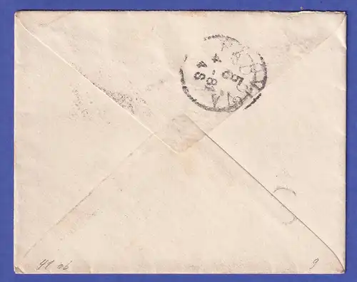 Dt. Reich 10 Pfg Mi.-Nr. 41 ab als MEF auf Brief O BERLIN nach Padua 1881