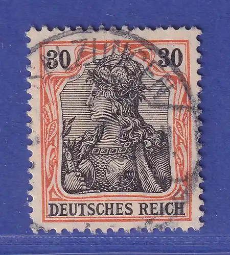 Deutsches Reich 1913 Germania 30 Pfg Mi.-Nr. 89 I y O SALZUNGEN gpr. ZENKER