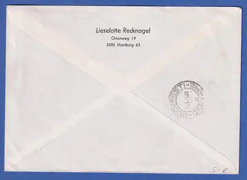 Bund 1977 Blockmarke Jugendstil 70Pfg Mi.-Nr. 924 auf Brief nach Rumänien 