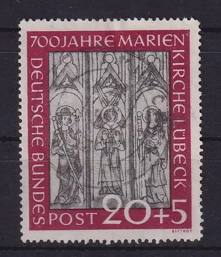 Bundesrepublik 1951 Marienkirche Lübeck Mi.-Nr. 140 O MÜNCHEN