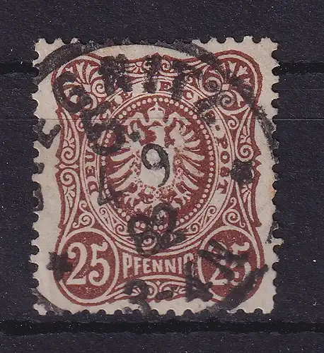 Deutsches Reich 25 Pfennig Mi.-Nr. 43 I a  O LIEGNITZ gpr. ZENKER BPP