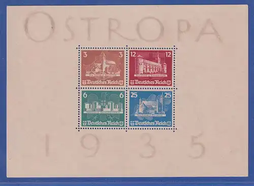 Deutsches Reich Ostropa-Block Block 3 ungebraucht in sehr guter Erhaltung.