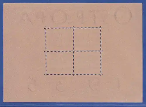 Deutsches Reich Ostropa-Block Block 3 ungebraucht in sehr guter Erhaltung.