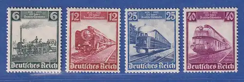 Deutsches Reich 1935 100 Jahre dt. Eisenbahn Mi.-Nr. 580-583 Satz **
