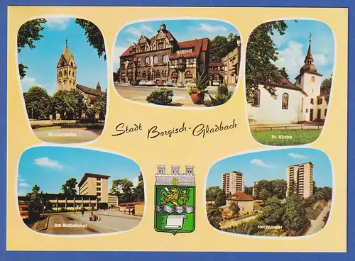 AK Stadt Bergisch-Gladbach  5 Ansichten, unbeschrieben