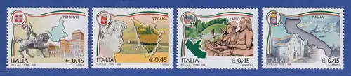 Italien 2006 Regionen Piemont, Toskana, Latium, Apulien Mi.-Nr. 3111-14 ** 