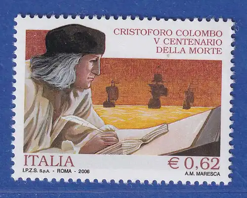 Italien 2006 500. Todestag Christoph Columbus Mi.-Nr. 3116 ** 