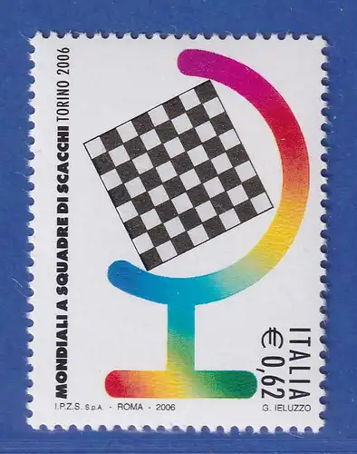 Italien 2006 Schach-Olympiade, Turin Mi.-Nr. 3121 ** 