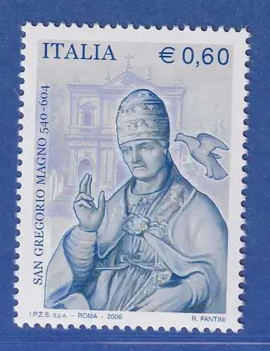 Italien 2006 Papst Gregor I. (um 540-604) Mi.-Nr. 3132 ** 