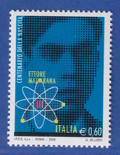 Italien 2006 Physiker Ettore Majorana, Atommodell Mi.-Nr. 3135 ** 