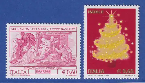 Italien 2006 Weihnachten Mi.-Nr. 3144-45 ** 