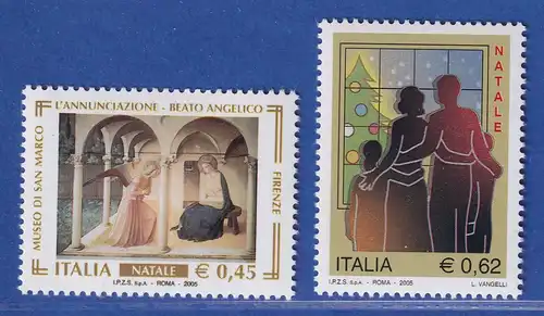 Italien 2005 Weihnachten  Mi.-Nr. 3062-63 ** 