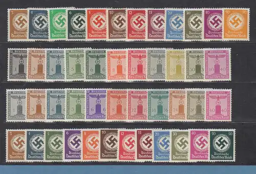Drittes Reich Behörden- und Partei-Dienstmarken Mi.-Nr. 132-177 alle 4 Sätze  **