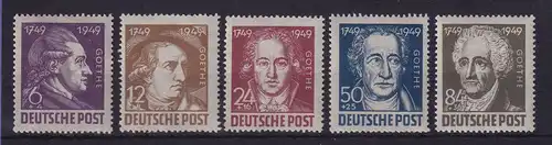 SBZ allgemeine Ausgaben 1949 Goethe Mi.-Nr. 234-238 postfrisch **