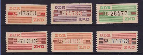 DDR Dienstmarken B 1960 Mi.-Nr. V - X postfrisch **
