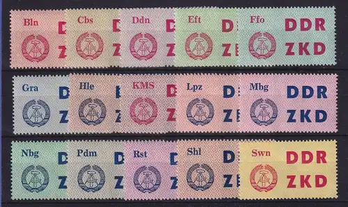 DDR 1963 Dienstmarken C  Mi.-Nr. 1-15  postfrisch **