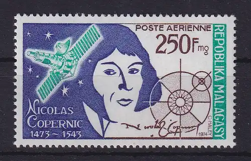 Madagaskar 1973 Kopernikus Mi.-Nr. 704 ** / MNH