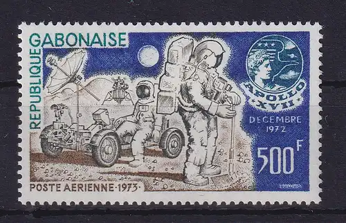 Gabun 1973 Raumfahrt Apollo XVII Mondauto Mi.-Nr. 515 ** / MNH