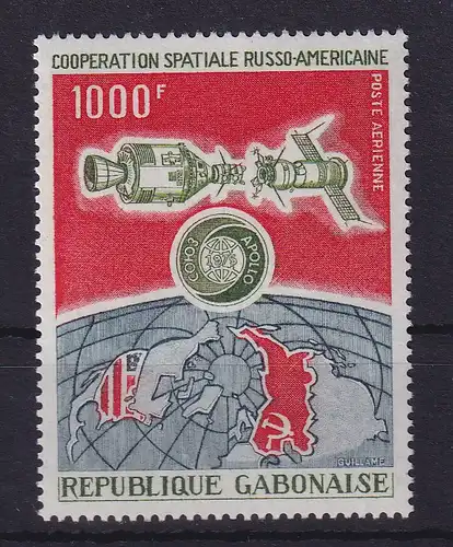 Gabun 1975 Raumfahrt Kopplung Sojuz-Apollo  Mi.-Nr. 539 ** / MNH