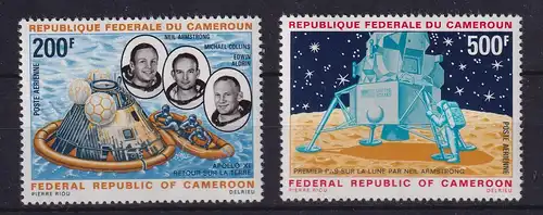 Kamerun Raumfahrt 1. Mondlandung Apollo 11 Mi.-Nr. 600-601 ** / MNH