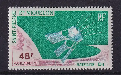 St. Pierre und Miquelon 1966 Satellit D 1  Mi.-Nr. 415 postfrisch ** 