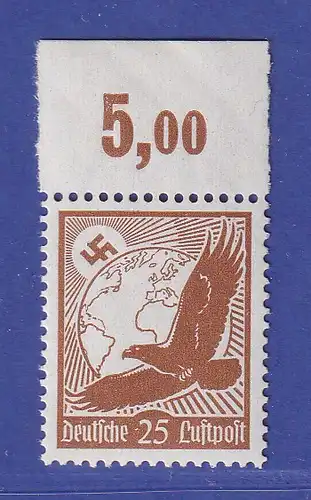 Deutsches Reich 1934 Flugpostmarke Steinadler  Mi.-Nr. 533 x Oberrandstück **