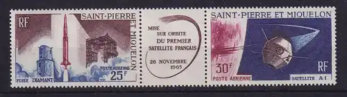 St. Pierre und Miquelon 1966 Satellitenstart Mi.-Nr. 413-414 postfrisch ** 