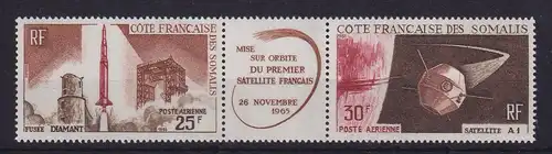 Französische Somaliküste 1966 Französischer Satellit A1 Mi.-Nr. Block 371-372 **