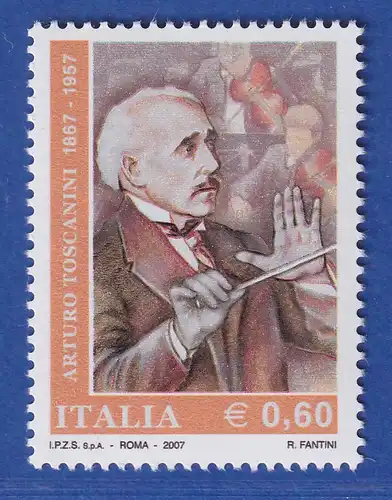 Italien 2007 Dirigent Arturo Toscanini  Mi.-Nr. 3151 ** 