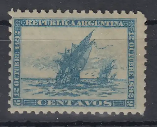 Argentinien 1892 Flotte Columbus Mi.-Nr. 81 ungebraucht * / MLH