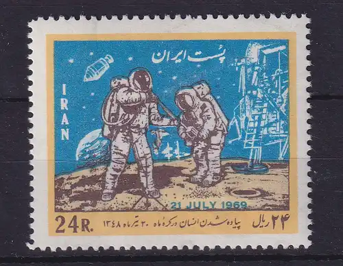 Iran 1969 Weltraum Mondlandung Apollo 11 Mi.-Nr. 1428 ** / MNH