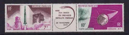 Französisch Polynesien 1966 Erster franz. Satellit Mi.-Nr. 52-53 ** / MNH