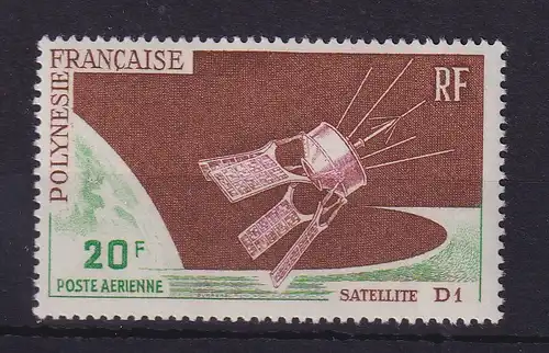 Französisch Polynesien 1966 Französischer Satellit D 1 Mi.-Nr. 54 ** / MNH