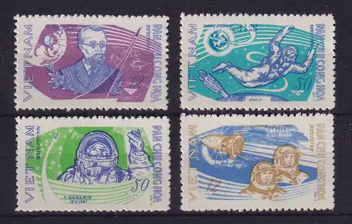 Vietnam 1965 Weltraumforschung Raumfahrt Mi.-Nr. 401-404 ** / MNH