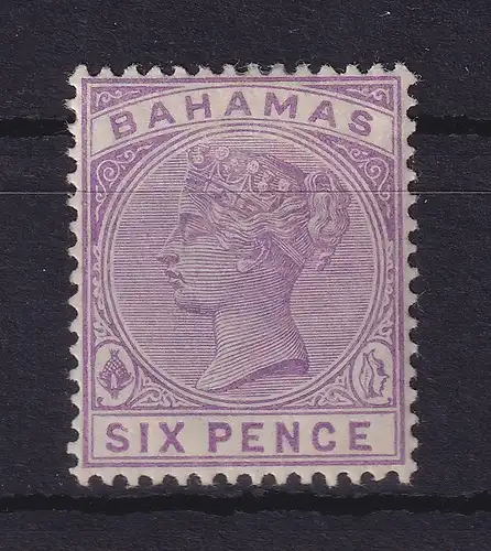 Bahamas 1884 Six Pence Queen Victoria Mi.-Nr. 16 ungebraucht *