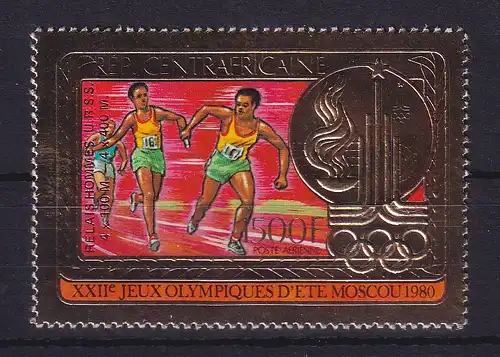 Zentralafrikanische Republik 1981 Olympiade Moskau Mi.-Nr. 733 b Ab ** / MNH